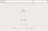 "Love Note" - Wedding Website in Ecru by AK Graphics - Desktop Design