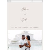 "Love Note" - Wedding Website in Ecru by AK Graphics - Mobile Layout