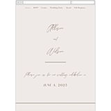 "Love Note" - Wedding Website in Ecru by AK Graphics - Mobile Layout