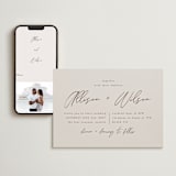 "Love Note" - Wedding Website in Ecru by AK Graphics - Match Your Stationery