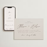 "Love Note" - Wedding Website in Ecru by AK Graphics - Match Your Stationery