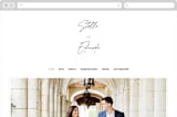 "Courthouse" - Wedding Website in Midnight by Susan Brown - Desktop Design