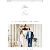 "Courthouse" - Wedding Website in Midnight by Susan Brown - Mobile Layout