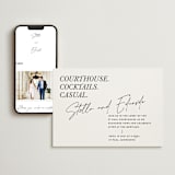 "Courthouse" - Wedding Website in Midnight by Susan Brown - Match Your Stationery