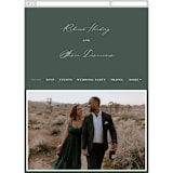 "Branchlet" - Wedding Website in Hunter by Sarah Brown - Mobile Layout