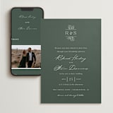 "Branchlet" - Wedding Website in Hunter by Sarah Brown - Match Your Stationery