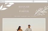 "Mystique" - Wedding Website in Linen by Ashley Rosenbaum - Desktop Design