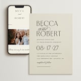 "Elegant Type" - Wedding Website in Cream by Louise Kay - Match Your Stationery