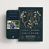 "Deco Garden" - Wedding Website in Dusk by GeekInk Design - Match Your Stationery