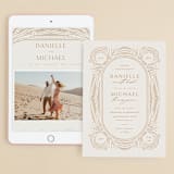 "Timeless" - Wedding Website in Terracotta by Jen Owens - Match Your Stationery