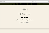 "Warner" - Wedding Website in Emerald by Carrie ONeal - Desktop Design