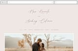 "Around" - Wedding Website in Cloud by Kaydi Bishop - Desktop Design