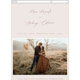 "Around" - Wedding Website in Cloud by Kaydi Bishop - Mobile Layout
