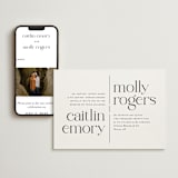 "Split Line" - Wedding Website in Black Tie by Amy Payne - Match Your Stationery