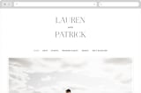 "Modern Type" - Wedding Website in Moon by Heather Cairl - Desktop Design