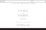 "Modern Type" - Wedding Website in Moon by Heather Cairl - Desktop Design