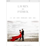 "Modern Type" - Wedding Website in Moon by Heather Cairl - Mobile Layout