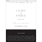 "Modern Type" - Wedding Website in Moon by Heather Cairl - Mobile Layout