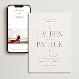 "Modern Type" - Wedding Website in Moon by Heather Cairl - Match Your Stationery