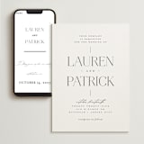 "Modern Type" - Wedding Website in Moon by Heather Cairl - Match Your Stationery