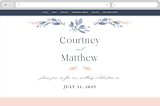 "Cascading Floral" - Wedding Website in Lagoon by Corinne Malesic - Desktop Design