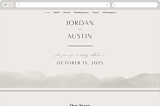 "ridge" - Wedding Website in Natural by Kate Ahn - Desktop Design