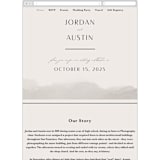 "ridge" - Wedding Website in Natural by Kate Ahn - Mobile Layout