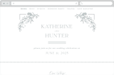 "Modern Crest" - Wedding Website in Sea by Kristen Smith - Desktop Design