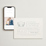 "Modern Crest" - Wedding Website in Sea by Kristen Smith - Match Your Stationery