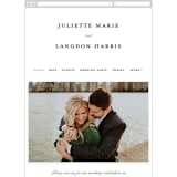 "Beyond Words" - Wedding Website in Snow by Kimberly FitzSimons - Mobile Layout