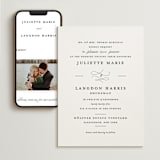 "Beyond Words" - Wedding Website in Snow by Kimberly FitzSimons - Match Your Stationery
