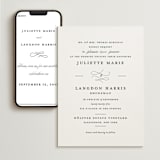 "Beyond Words" - Wedding Website in Snow by Kimberly FitzSimons - Match Your Stationery