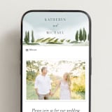 "Estate" - Wedding Website in Sky by Rebecca Durflinger - Mobile Layout