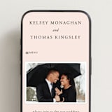 "Story Line" - Wedding Website in Petal by Kimberly FitzSimons - Mobile Layout