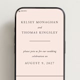 "Story Line" - Wedding Website in Petal by Kimberly FitzSimons - Mobile Layout