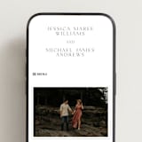 "Picture Perfect" - Wedding Website in Opal by Jennifer Postorino - Mobile Layout