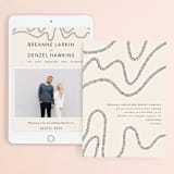 "Wavy" - Wedding Website in Jet by Jen Owens - Match Your Stationery