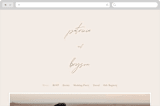 "Everlasting Love" - Wedding Website in Linen by Brandy Folse - Desktop Design