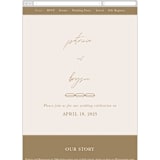 "Everlasting Love" - Wedding Website in Linen by Brandy Folse - Mobile Layout