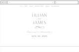 "Regal" - Wedding Website in Marine by Lauren Chism - Desktop Design