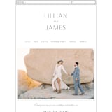 "Regal" - Wedding Website in Marine by Lauren Chism - Mobile Layout