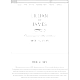 "Regal" - Wedding Website in Marine by Lauren Chism - Mobile Layout