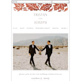 "Watercolor Fallen Leaves" - Wedding Website in Copper by Katharine Watson - Mobile Layout