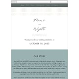 "Postale" - Wedding Website in Ebony by Ann Gardner - Mobile Layout