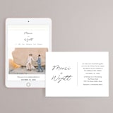 "Postale" - Wedding Website in Ebony by Ann Gardner - Match Your Stationery