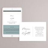 "Postale" - Wedding Website in Ebony by Ann Gardner - Match Your Stationery