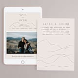 "Mountains" - Wedding Website in Ivory by Angela Thompson - Match Your Stationery