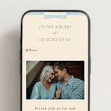"Checker Wash" - Wedding Website in Ivory by Baumbirdy - Mobile Layout
