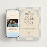"Checker Wash" - Wedding Website in Ivory by Baumbirdy - Match Your Stationery