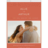 "Lines" - Wedding Website in Melon by JeAnna Casper - Mobile Layout